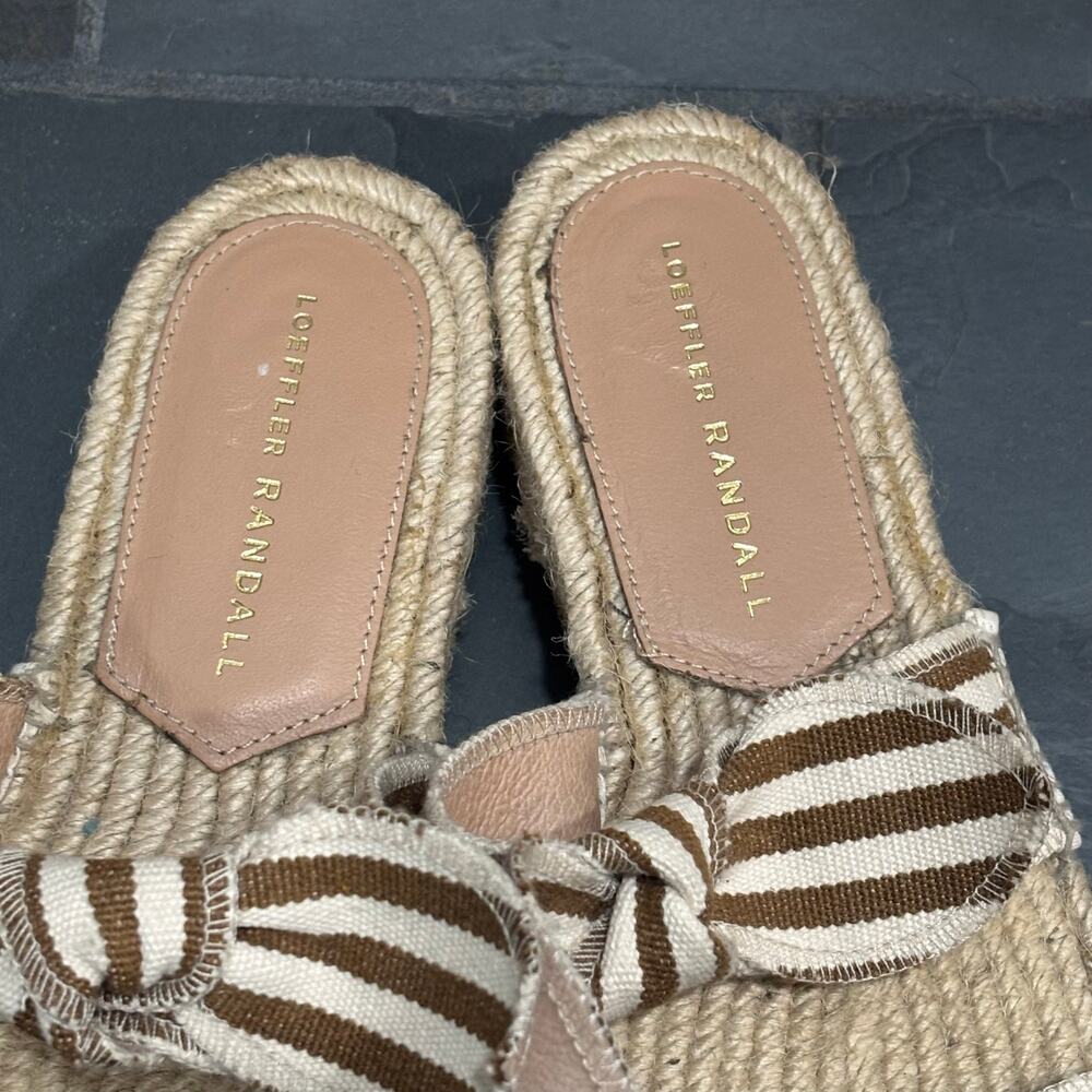 Loeffler Randall Daisy Two Bow Platform Espadrille Sandal - size 38 (US 8) - Picture 4 of 7